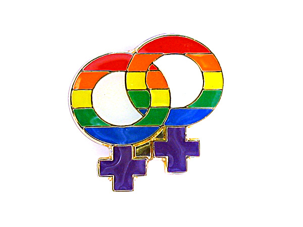 Rainbow Female Lapel Pin