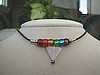 Czech. Bead Necklace w/Triangle