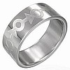 Steel Endless Male Symbol Ring