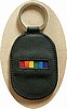 Rainbow Bar Leather Keychain