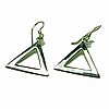 Open Triangle Earrings