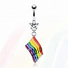 NEW- Rainbow Flag CZ Belly