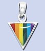 Enamel Triangle Pendant