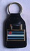 Leather Flag Key Fob