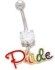 SPECIAL- Rainbow "Pride" CZ Belly