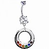 SPECIAL- Rainbow Circle CZ Belly