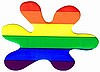 Rainbow Splat Sticker
