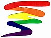 Rainbow Squiggle Sticker