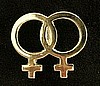 Dbl. Women Lapel Pin