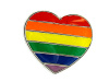 NEW- Rainbow Heart Lapel